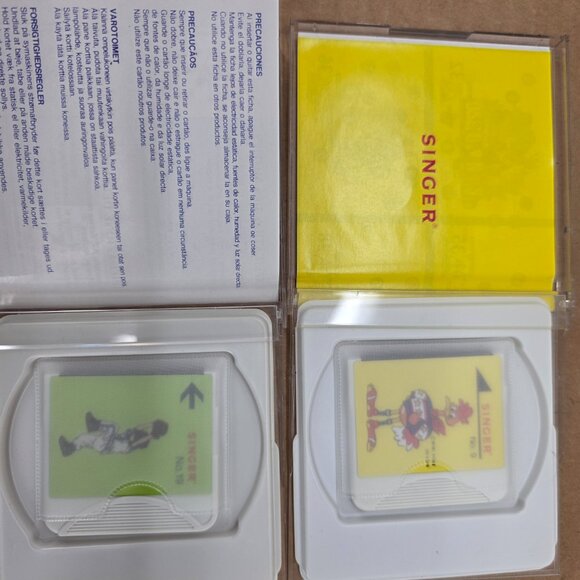 Singer Quantum Series Embroidery Cards Lot of 2 : 9, 19 Tested - Picture 6 of 6